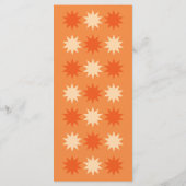 ブライトオレンジレトロサマー結婚ズ メニュー (裏面)