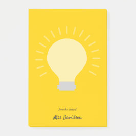 ブライトオレンジ先生電球 ポストイット