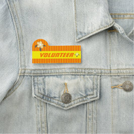 ブライトオレンジ簡単ボ読ランティア 名札