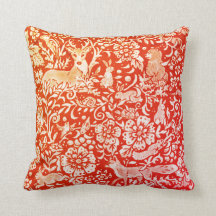 ブライトオレンジ赤秋秋の動物林の鹿