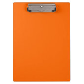 ブライトオレンジKeep Calm and Carry On クリップボード (正面)