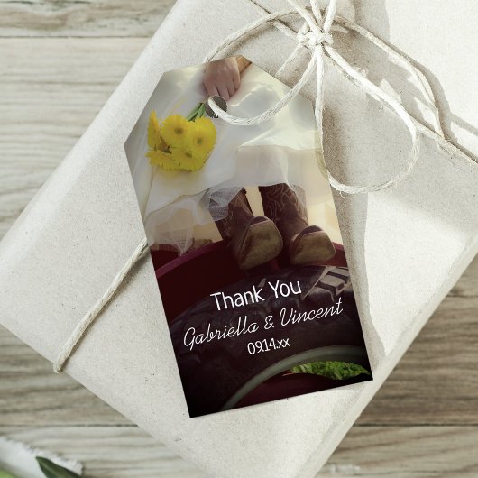 ブライトオントラクターカントリーファーム結婚式の引き出物ラベル ギフトタグ