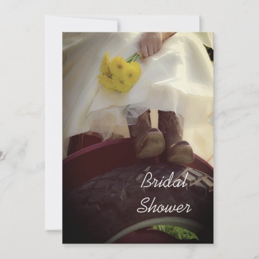 ブライトオントラクターファームブライダルシャワー 招待状 (正面)