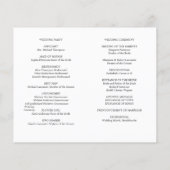 ブライトオーク |金ゴールド結婚のタイムラインとプログラムV2 (裏面)