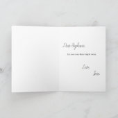 ブライトオーラおもしろいキュートヨガキャットフレンド誕生日 カード (内部)