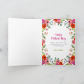 ブライトカスタムフローラ母の日の写真カード カード (内部)