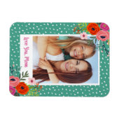 ブライトカスタムフローラ母の日写真 マグネット (横)