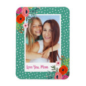 ブライトカスタムフローラ母の日写真 マグネット (縦)