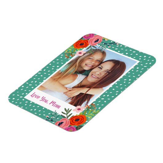 ブライトカスタムフローラ母の日写真 マグネット (左側)