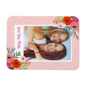 ブライトカスタムフローラ母の日写真 マグネット (横)