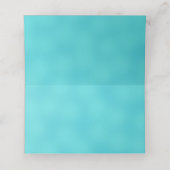 ブライトカラフルアクアの抽象芸術スカラブビートル プレイスカード (内部開封)