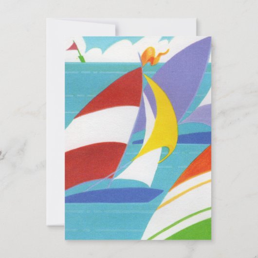 ブライトカラフルアーポップ・アートのトスタイル誕生日シルボーツ 招待状 (裏面)