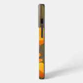 ブライトカラフルカリフォルニアポピーパーソナライズされたズ iPhoneケース (左側面)