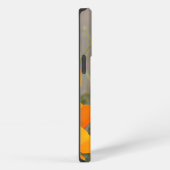 ブライトカラフルカリフォルニアポピーパーソナライズされたズ iPhoneケース (右側面)