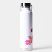 ブライトカラフルガーデンコスモス花カスタム咲き ウォーターボトル (正面)