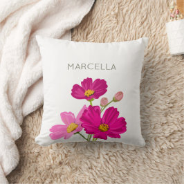 ブライトカラフルガーデンコスモス花カスタム咲き クッション