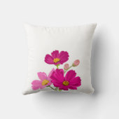 ブライトカラフルガーデンコスモス花カスタム咲き クッション (裏面)