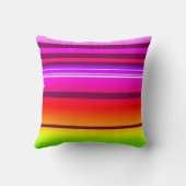 ブライトカラフルクリエイティブ ストライプの クッション (裏面)