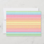 ブライトカラフルサボテン水彩誕生日パーティー サンキューカード (裏面)