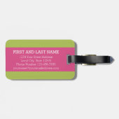 ブライトカラフルシェブロンパタカスタムーンB ラゲッジタグ (裏面横)