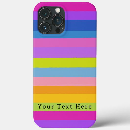 ブライトカラフルストライプデザイン Case-Mate iPhoneケース (裏面)