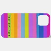 ブライトカラフルストライプデザイン Case-Mate iPhoneケース (裏面 (横))