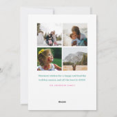 ブライトカラフルツリーズホリデーノンフォトカード シーズンカード (裏面)