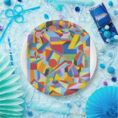 ブライトカラフルデザイン紙プレートおもしろい ペーパープレート (パーティー)