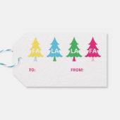 ブライトカラフルネオンファラクリスマスツリー ギフトタグ (裏面横)