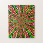 ブライトカラフルバースト挑戦的レトロパズル ジグソーパズル (縦)