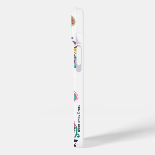 ブライトカラフルピーコックフローラ | Iphoneケース Case-Mate iPhoneケース (裏面 / 左)