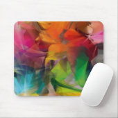 ブライトカラフルフェザーアート マウスパッド (マウス)