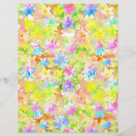 ブライトカラフルフローラクラフト紙