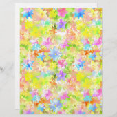 ブライトカラフルフローラクラフト紙 (正面/裏面)