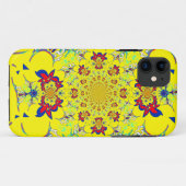 ブライトカラフルフローラダマスクデザインアートプリント Case-Mate iPhoneケース (裏面(横))