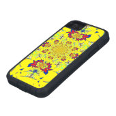 ブライトカラフルフローラダマスクデザインアートプリント Case-Mate iPhoneケース (下部)