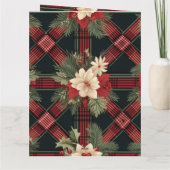 ブライトカラフルプレイドハッピーバースデーギフトラベル カード (裏面)