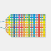 ブライトカラフルプレイドハッピーバースデー ギフトタグ (裏面横)