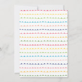 ブライトカラフルメリーホリデーパーティー 招待状 (裏面)