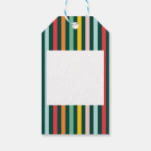 ブライトカラフルモダンクリスマスファミリースクエアスティ ギフトタグ (裏面)