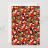 ブライトカラフル子供の誕生日パーティーデザイン 招待状 (裏面)