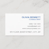 ブライトカラフル抽象芸術ブ王室のルーアート 名刺 (裏面)