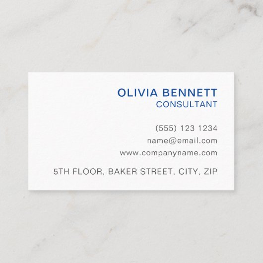 ブライトカラフル抽象芸術ブ王室のルーアート 名刺 (裏面)