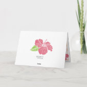 ブライトカラーズアイランドルアウ(ハワイ式宴会)マハローサンキュー カード (裏面)