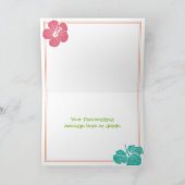 ブライトカラーズアイランドルアウ(ハワイ式宴会)マハローサンキュー カード (内部)