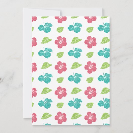 ブライトカラーズアイランドルアウ（ハワイ式宴会）誕生日パーティー 招待状 (裏面)