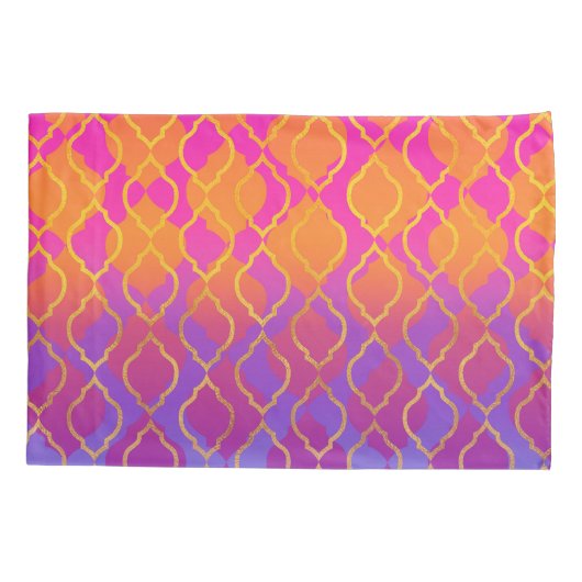 ブライトカラーズアラビアンモロッコグラムインディアンテーマ 枕カバー (裏面)