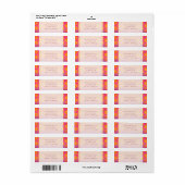 ブライトカラーズアラビアンモロッコグラム招待状 ラベル (フルシート)