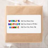 ブライトカラーズワールド最高ので最も高いナニーの贈り物 ラベル (インサイチュ)