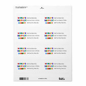 ブライトカラーズワールド最高ので最も高いナニーの贈り物 ラベル (フルシート)